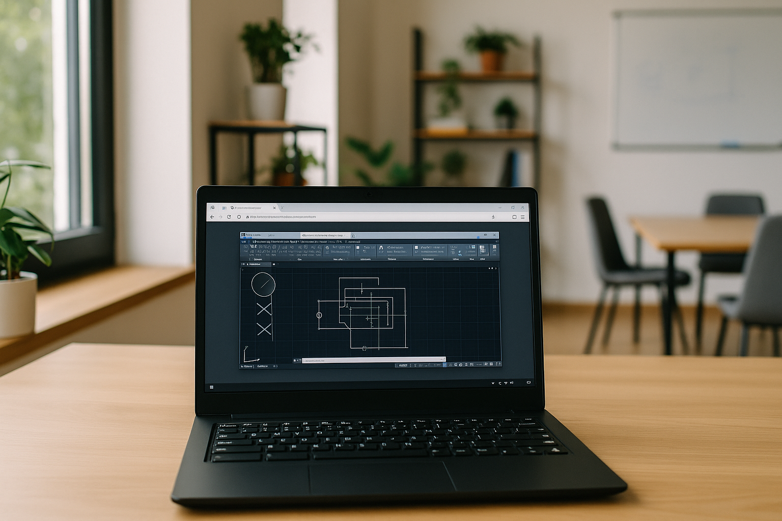 Professional engineer using AutoCAD on Linux through secure cloud PC