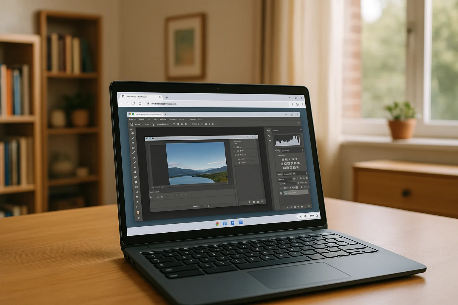 User accessing various apps for Chromebook through cloud PC solution