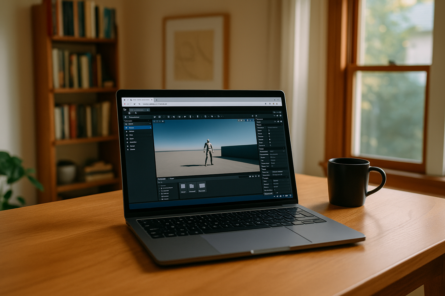 Game developer utilizing Unreal Engine features through cloud PC