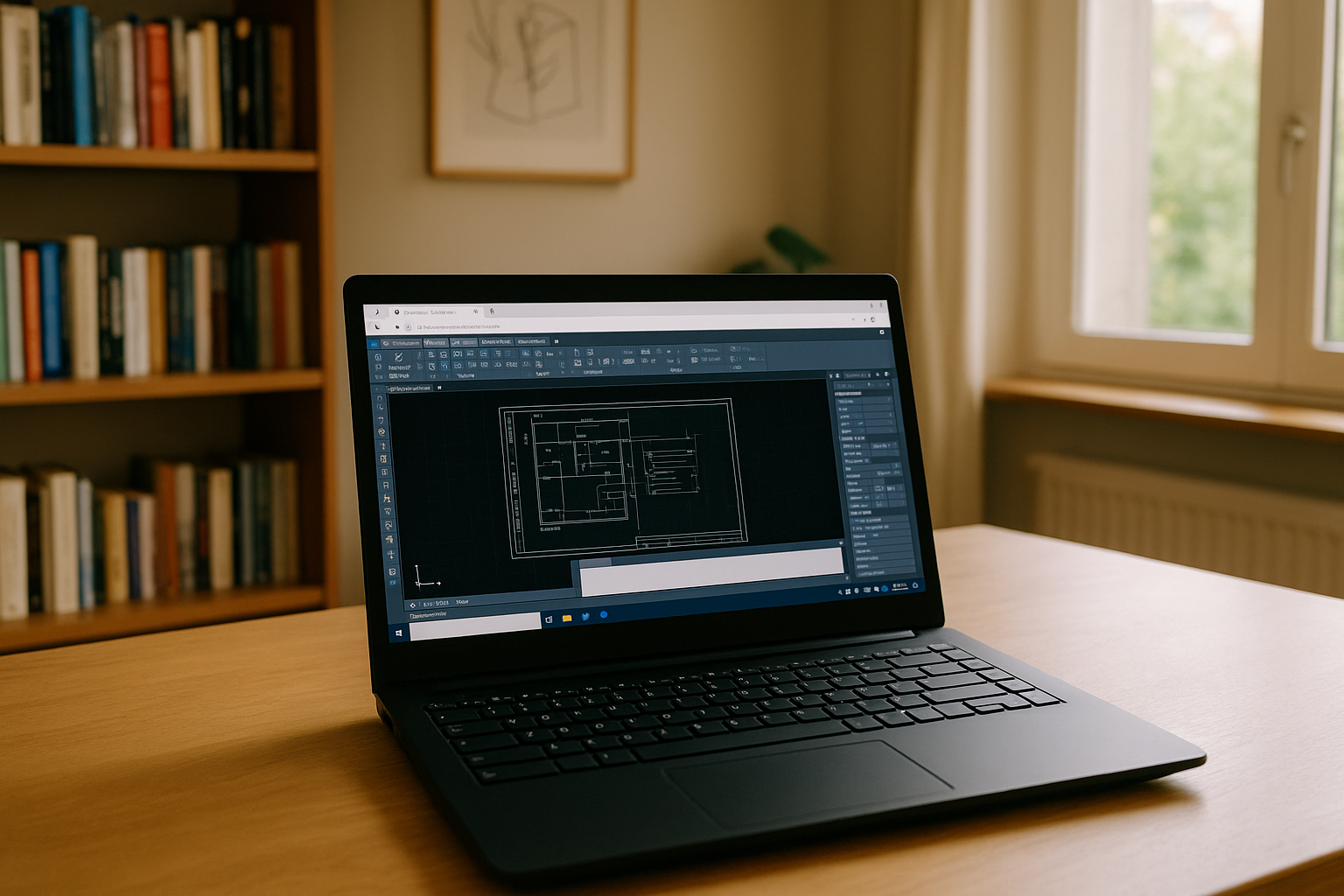Professional engineer running AutoCAD for Linux through cloud PC