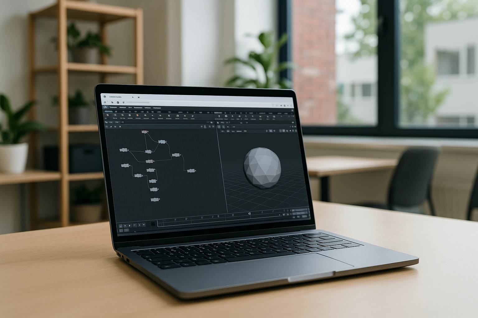 Creative professional using Houdini Animation via cloud PC