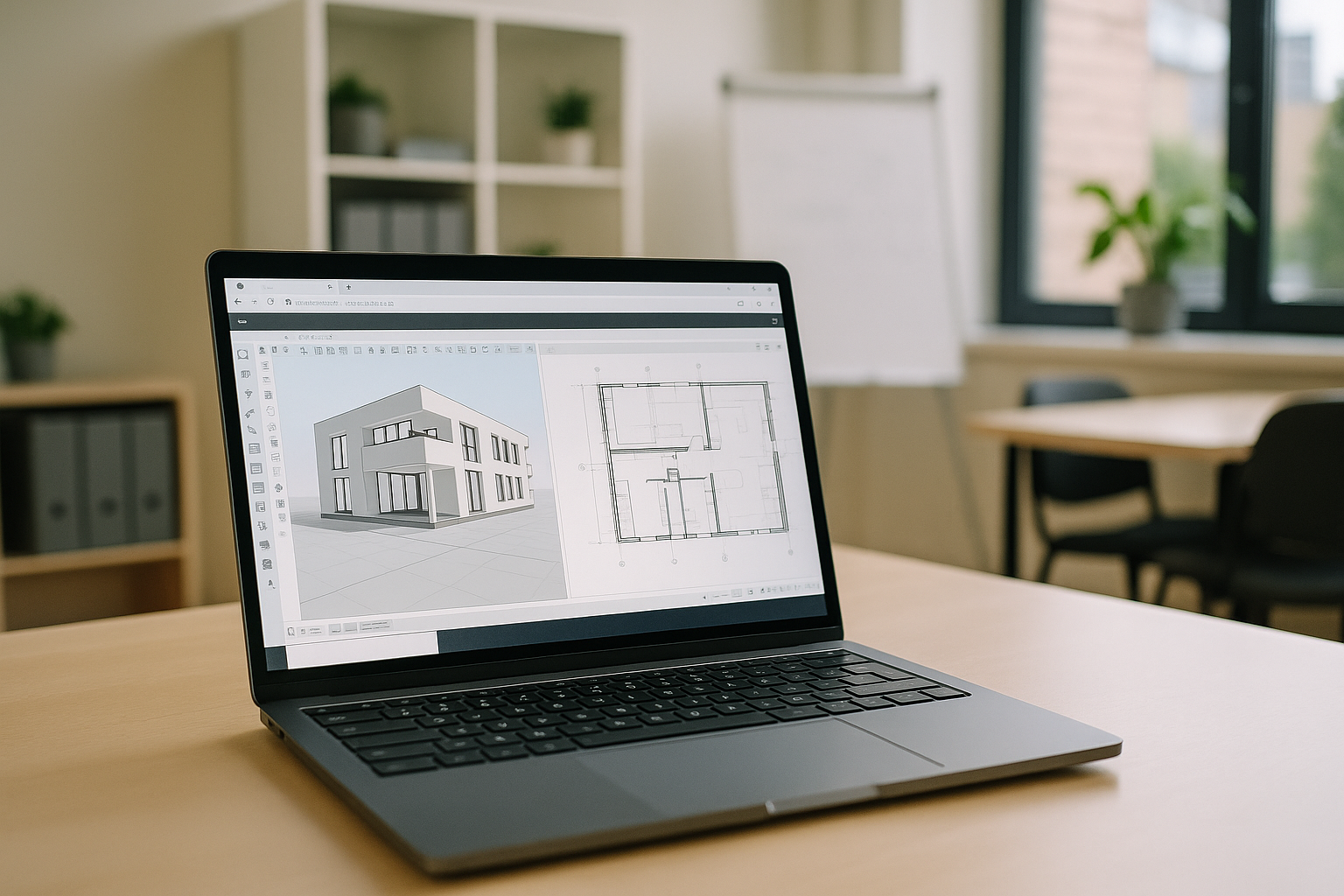 Professional architect using Archicad online via cloud PC