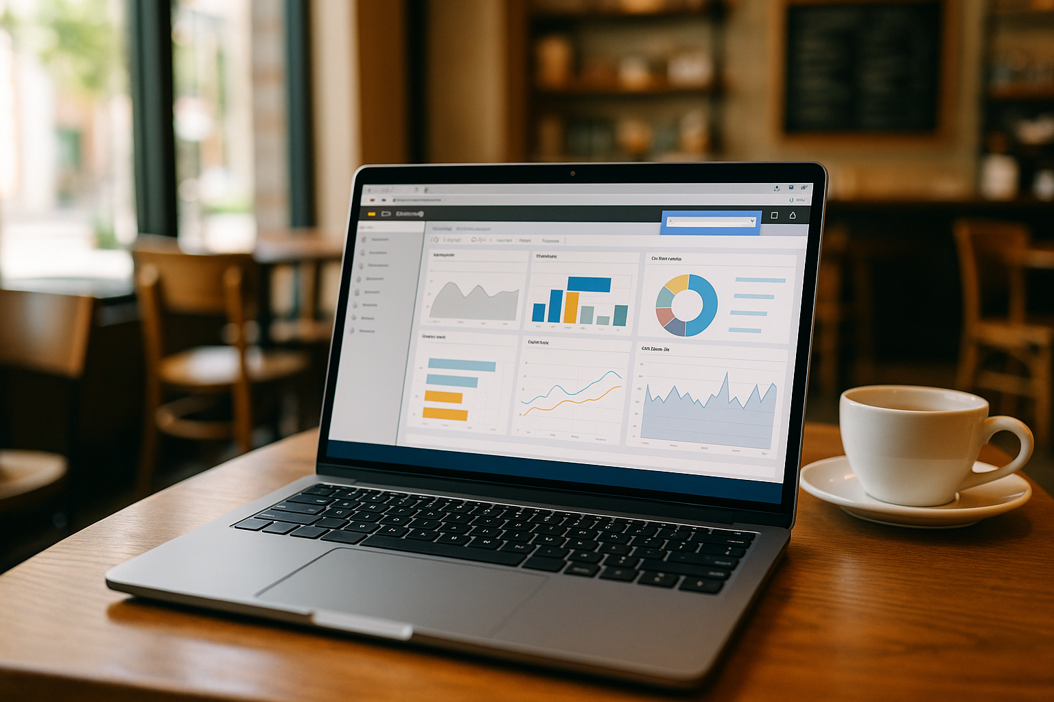 Professional data analyst mastering Power BI learning through cloud PC