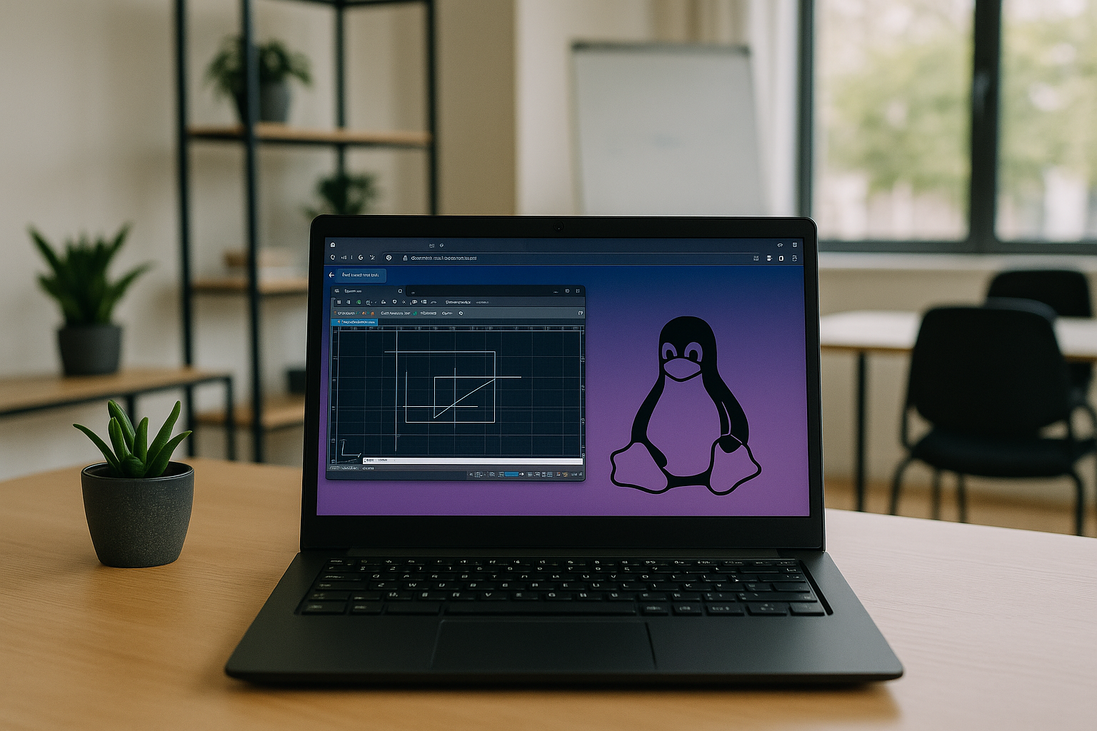User accessing AutoCAD alternative for Linux through cloud PC