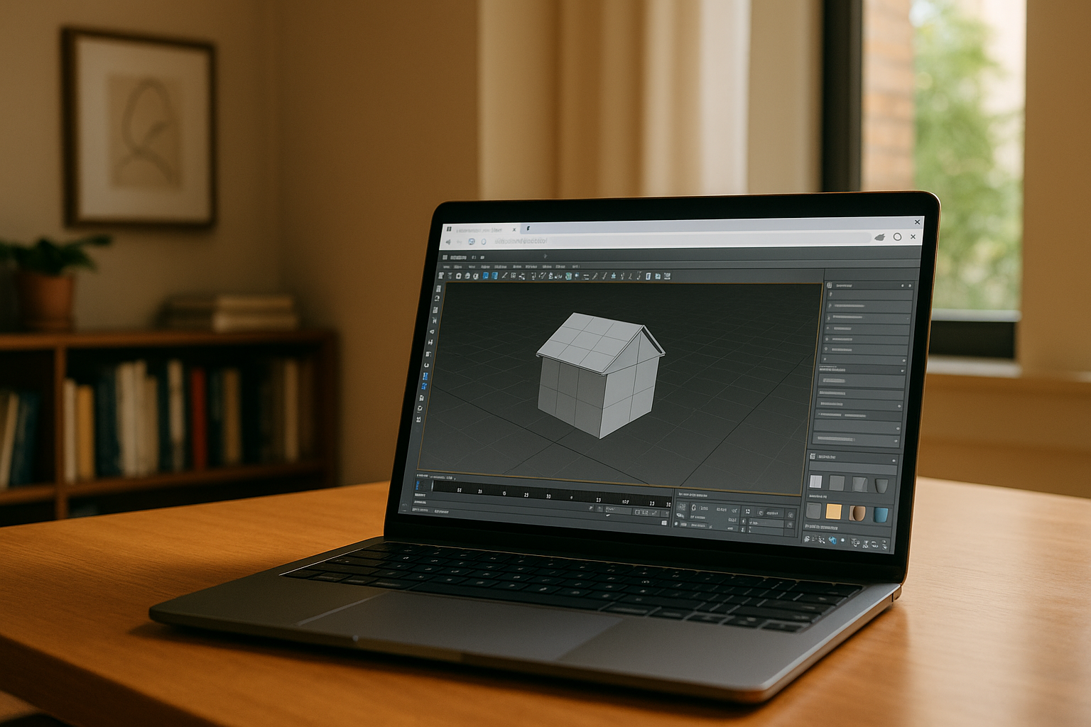 Professional 3D designer using 3ds Max alternatives through cloud PC