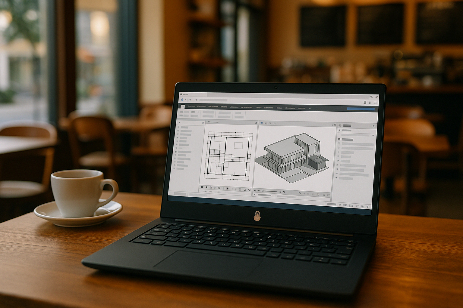 Architect using Revit for Linux on cloud PC for design