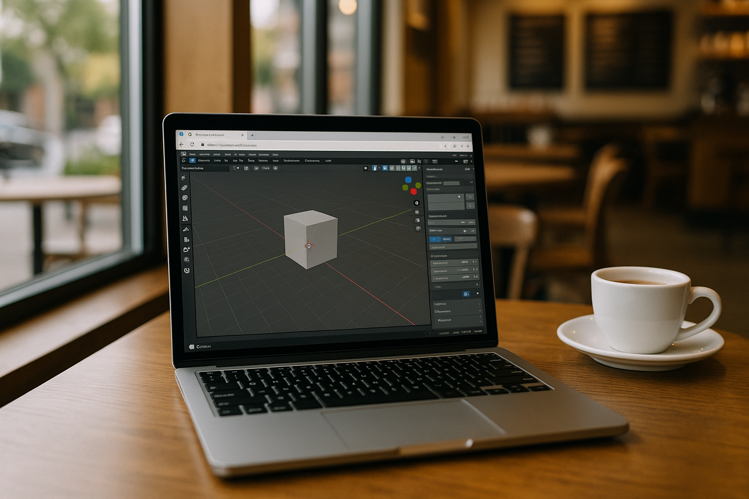User running Blender for Mac on cloud PC for 3D design