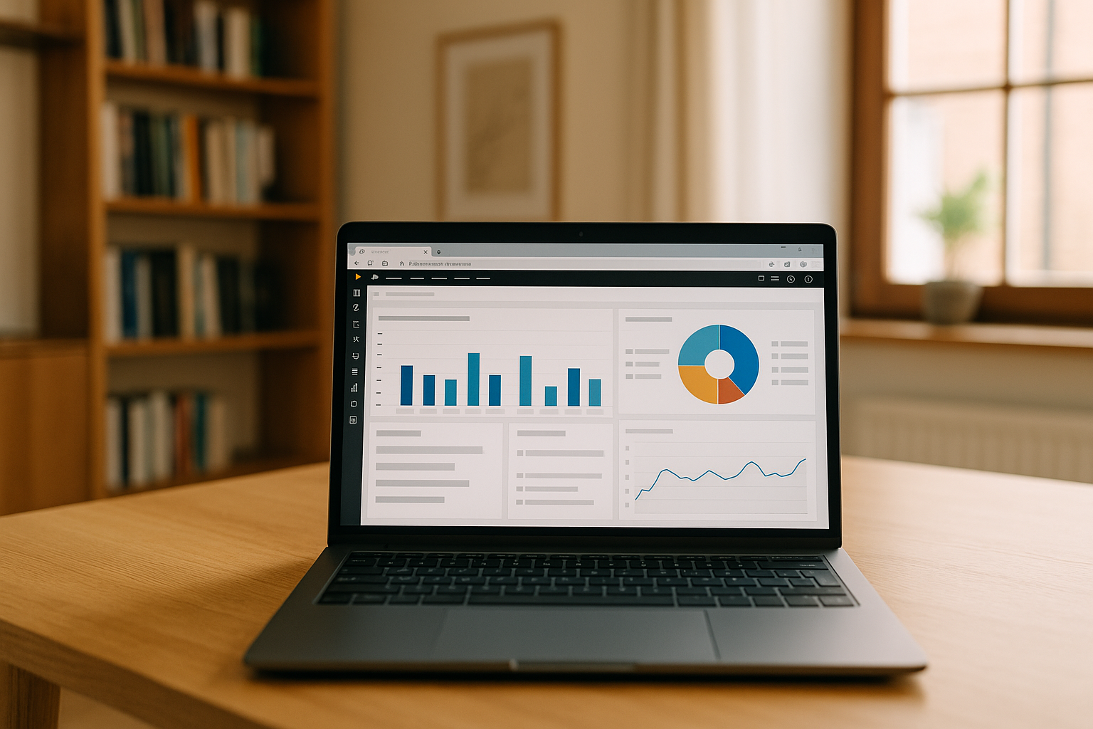 User learning how to use Power BI in a browser with Aristeem