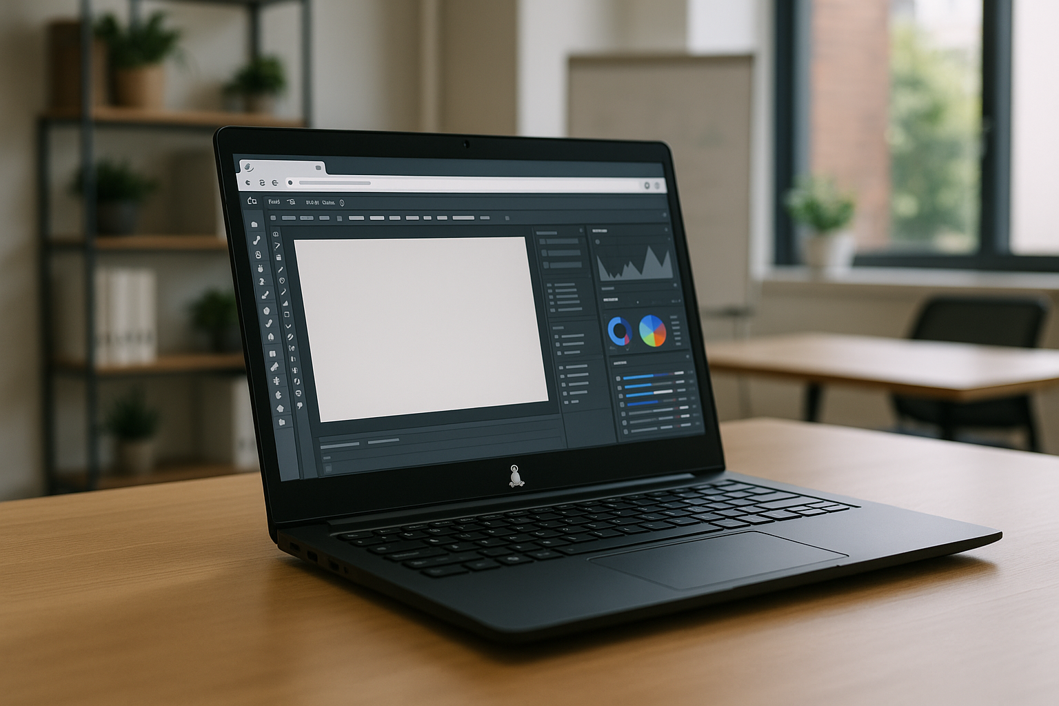 User accessing various software on Notebook OS Linux via cloud PC