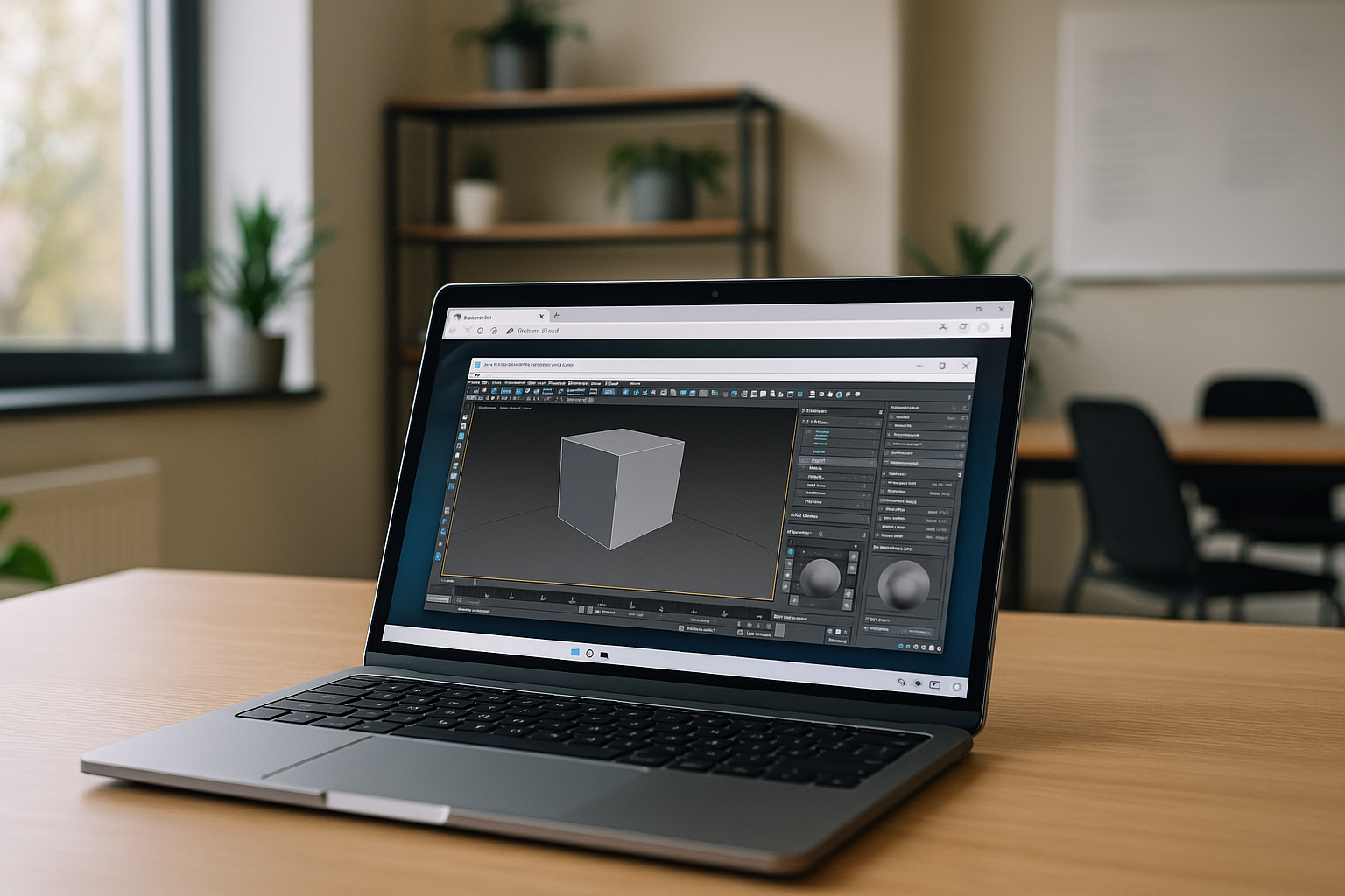 Architect using plugins 3ds Max on laptop via cloud PC
