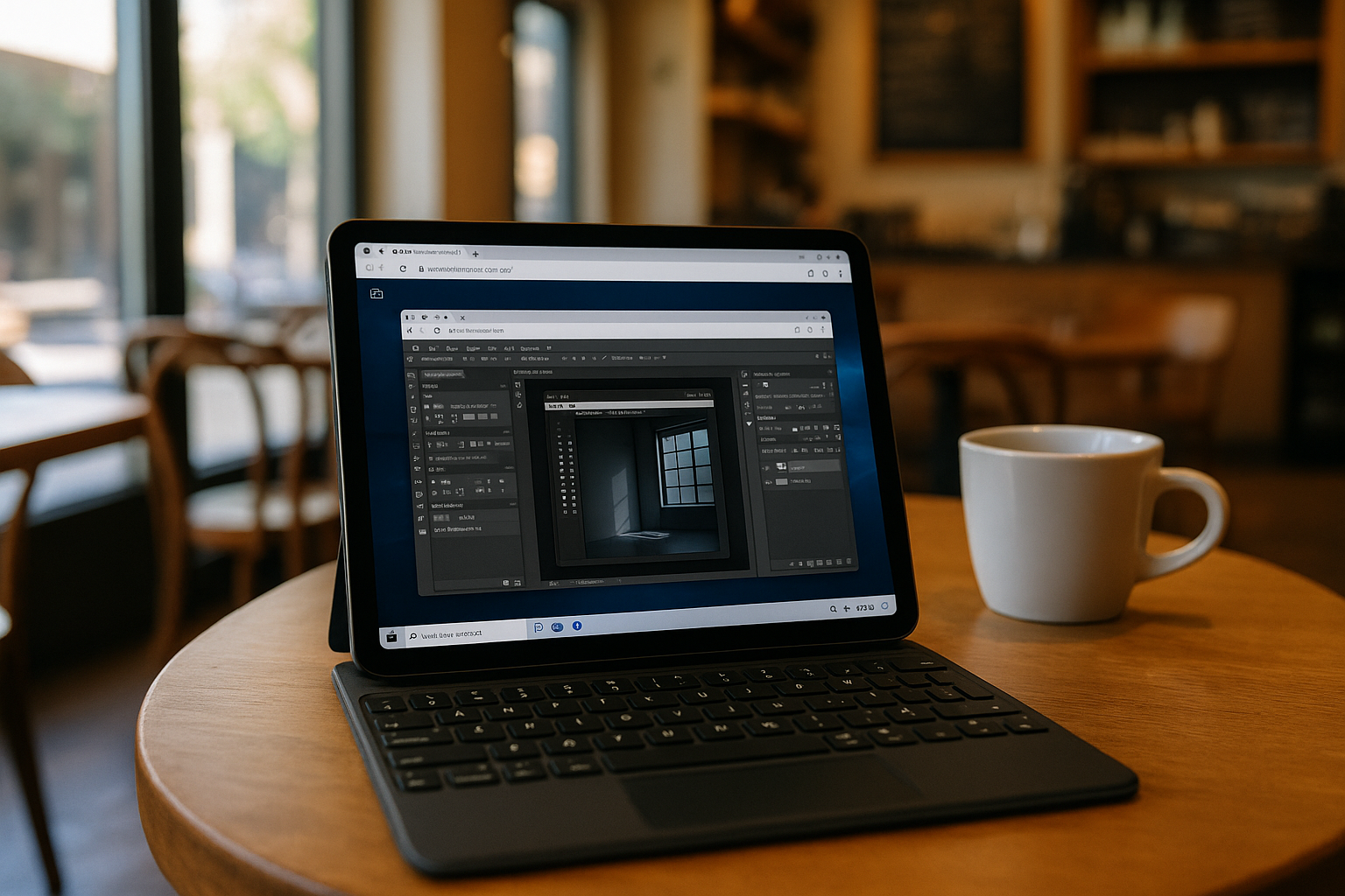 User accessing a virtual machine for iPad via cloud PC
