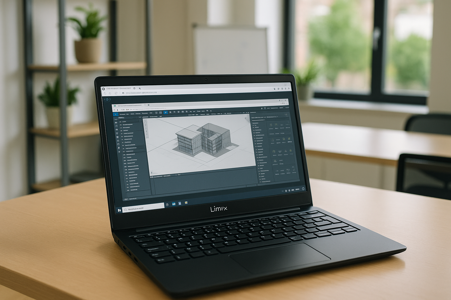 User accessing CAD software through online Windows virtual machine