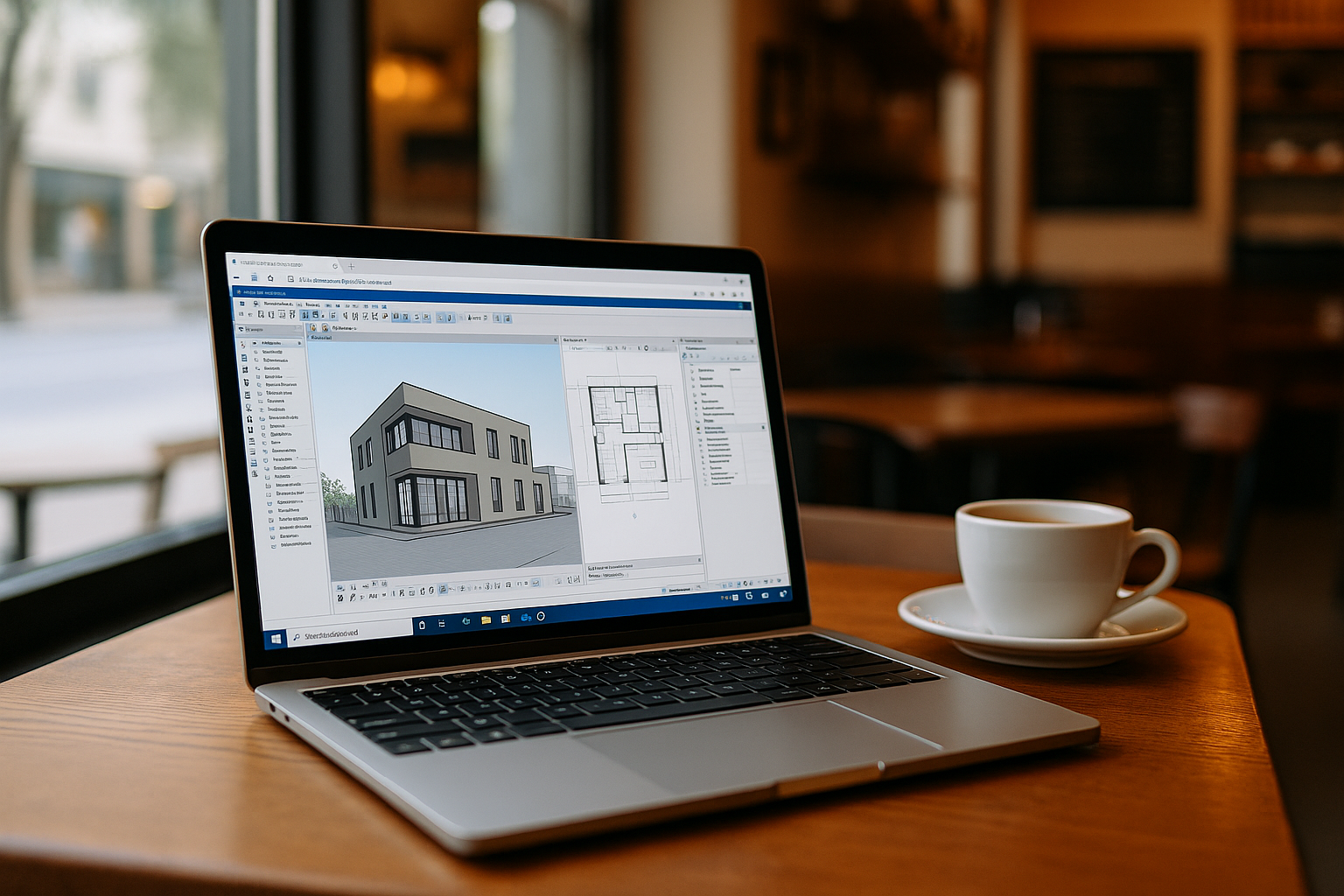 Architect utilizing Archicad MacBook through cloud PC solution