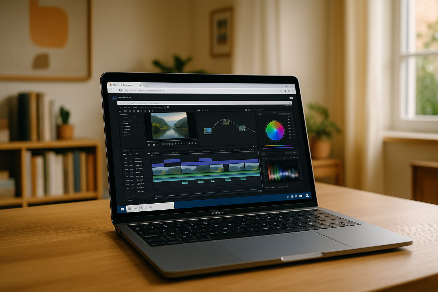 User utilizing DaVinci Resolve plugins through cloud PC