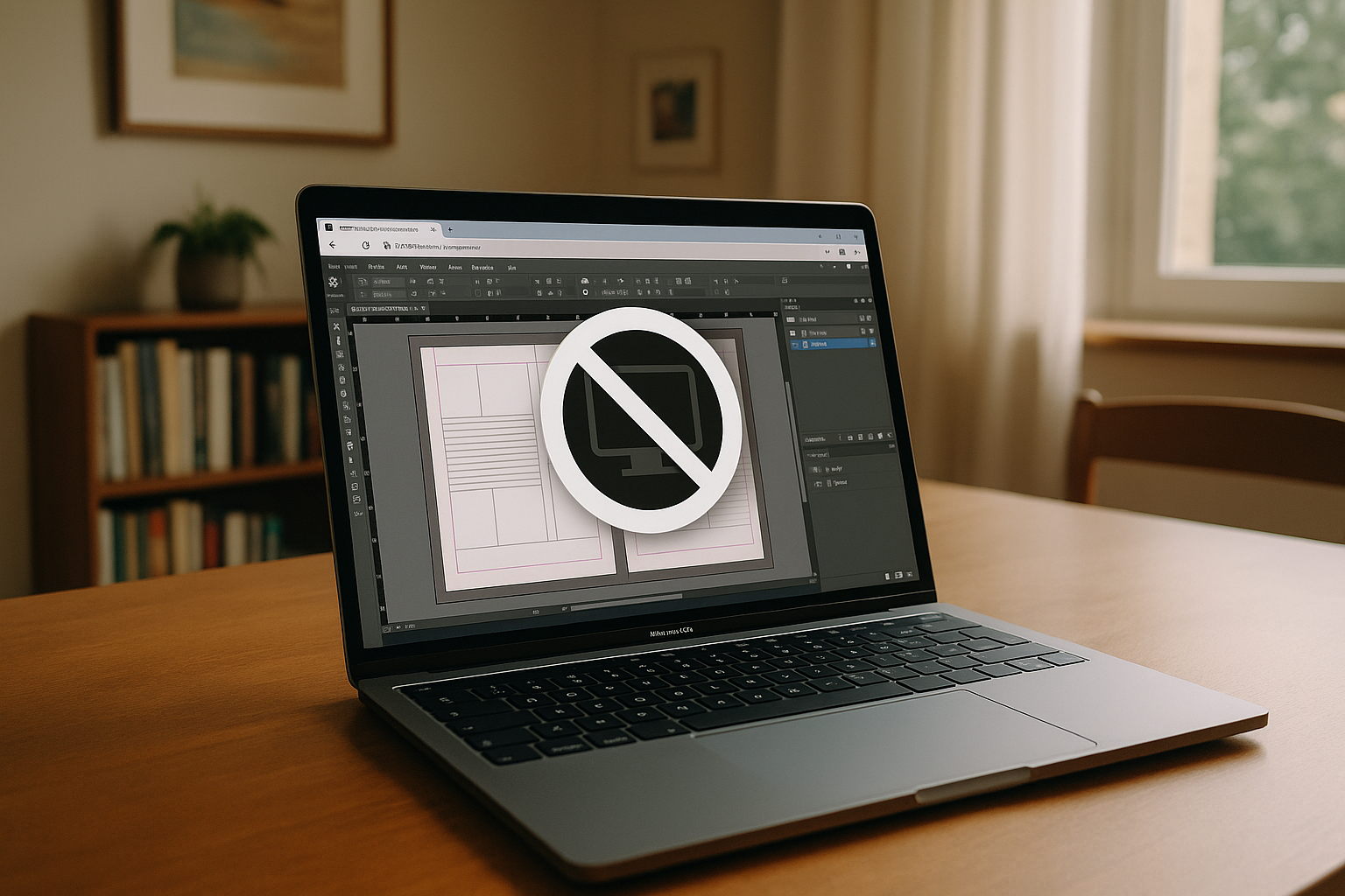 Designer utilizing InDesign for Mac through cloud PC solution