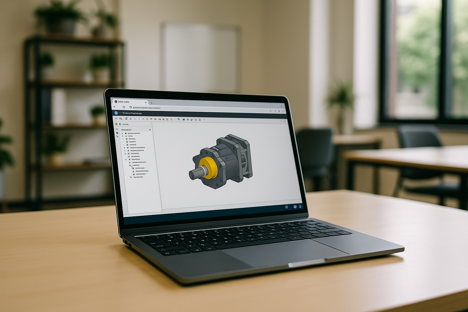 Professional engineer using Autodesk Inventor Nastran on cloud PC