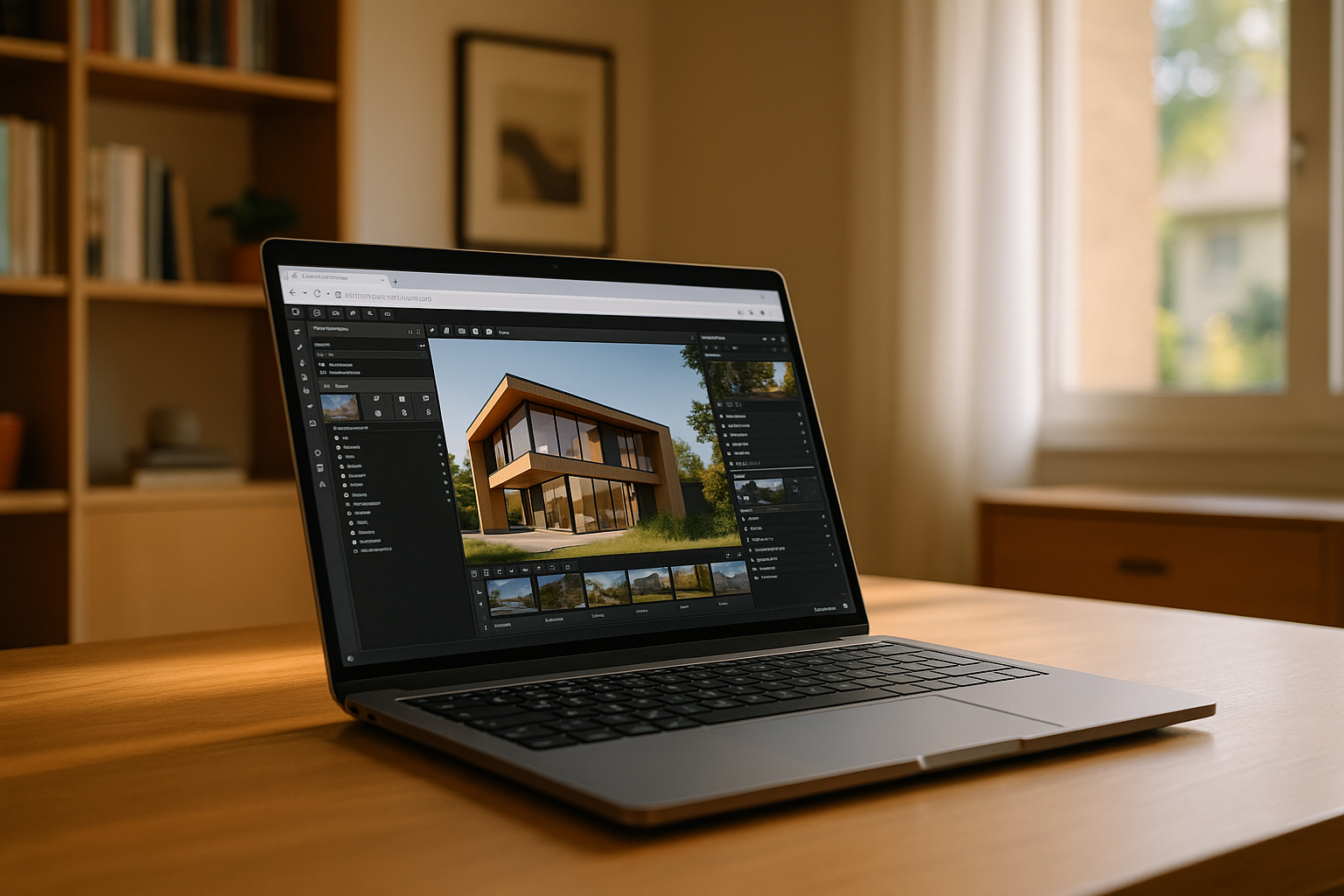 Designer running Twinmotion Direct Link on cloud PC for 3D rendering