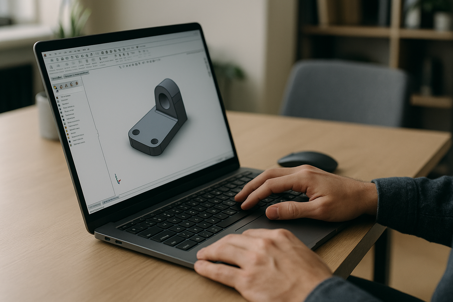 User running SolidWorks on Linux laptop using cloud PC solution