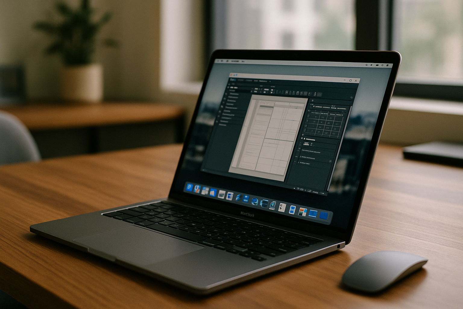 Professional using cloud PC to run Windows software on MacBook