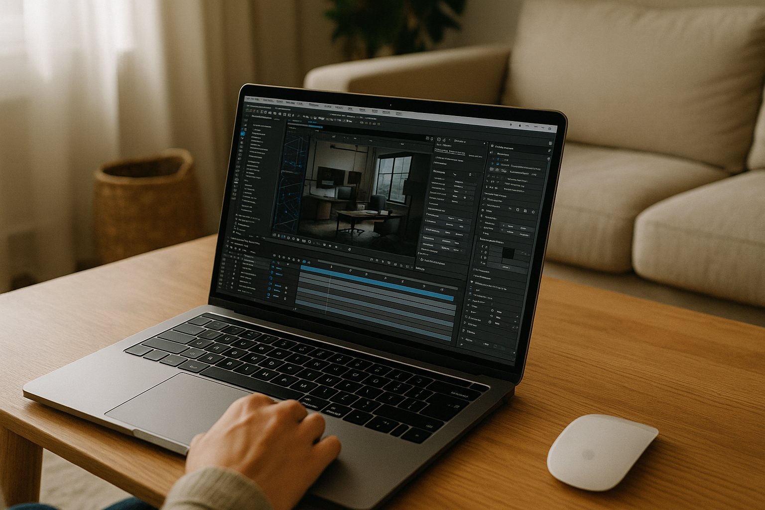 User running professional software on MacBook using cloud PC