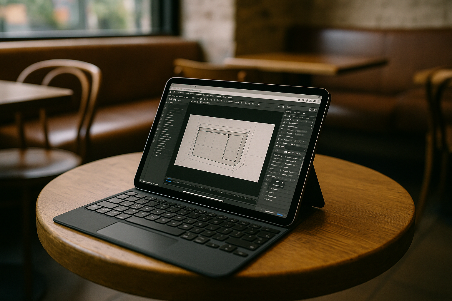 Professional using Cloud PC in your browser for desktop software on iPad