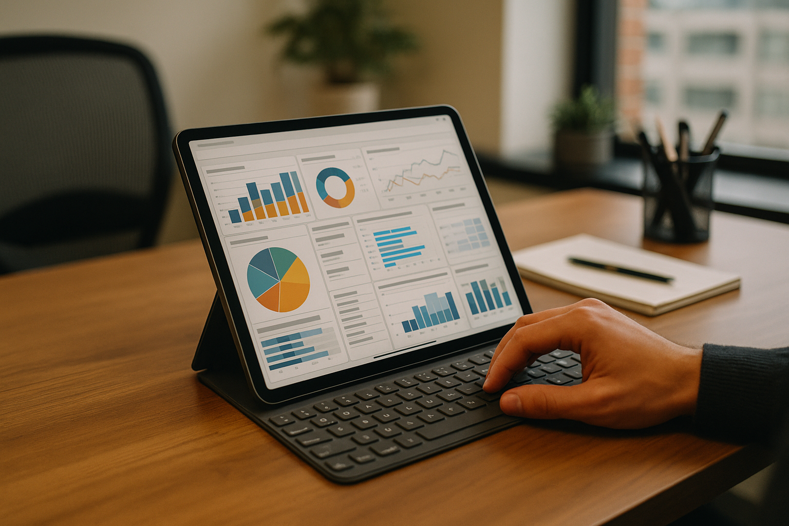 User running Power BI for iPad on cloud PC for data analysis