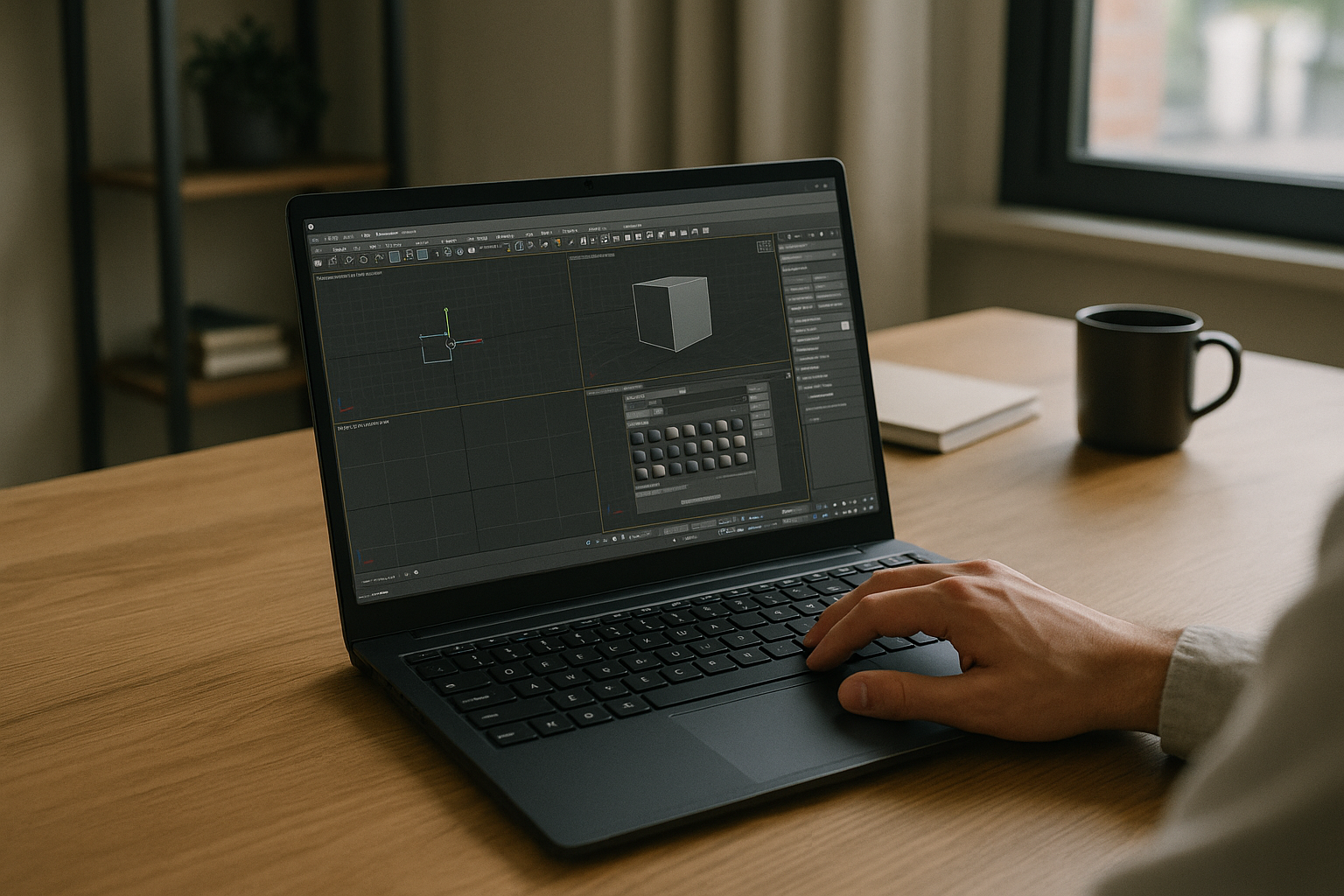 3D designer accessing Windows VM on a Linux laptop through a browser