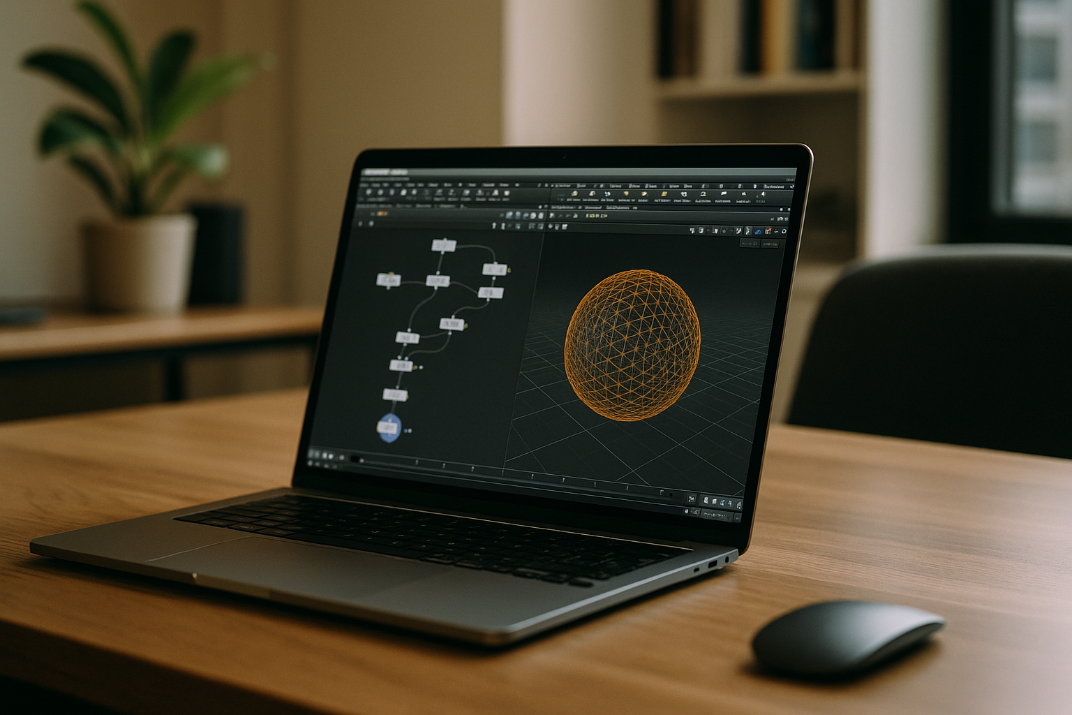 3D artist working with Houdini on Mac OS X via cloud PC