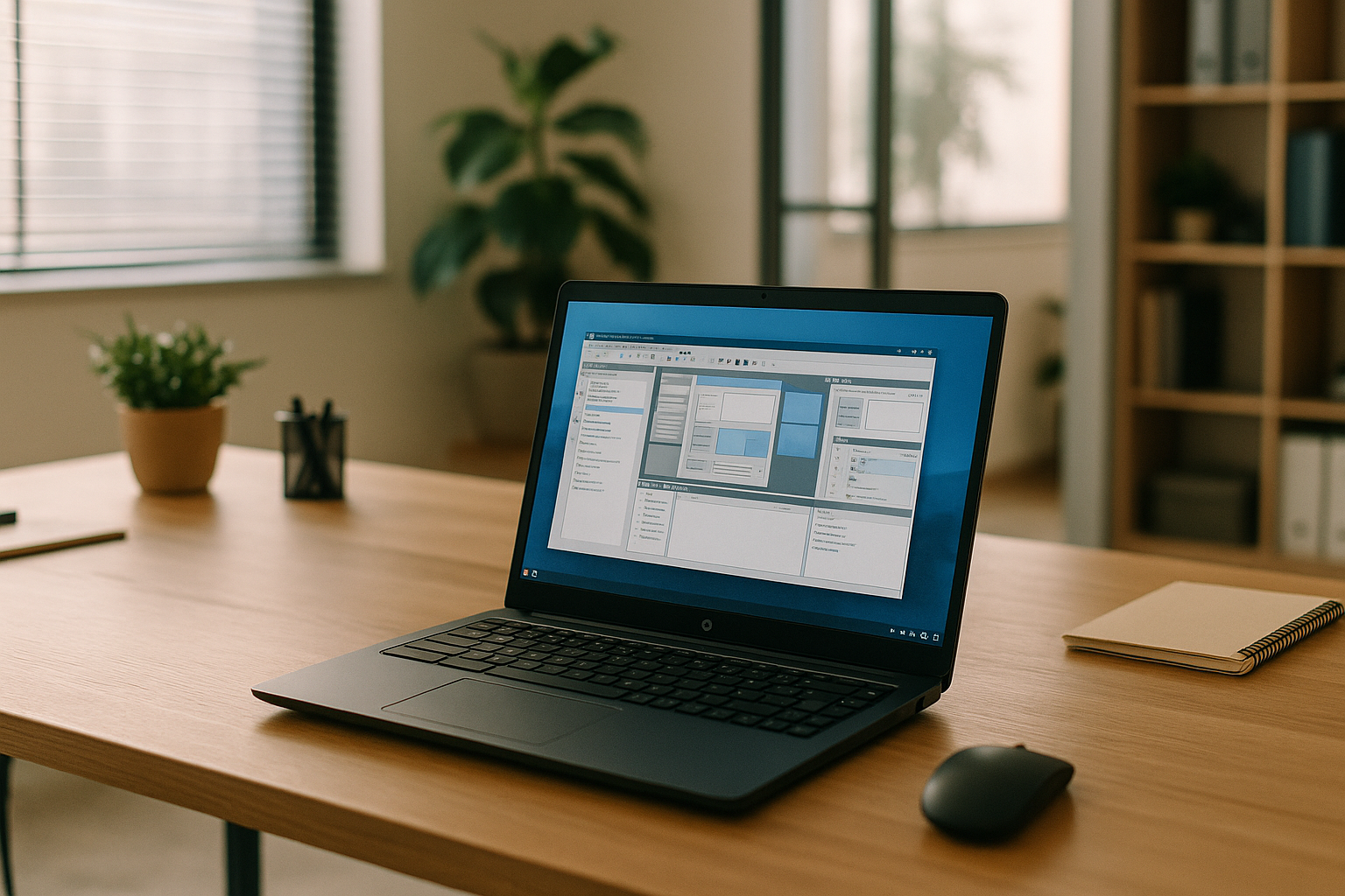 Professional utilizing Windows VM for Ubuntu on a laptop