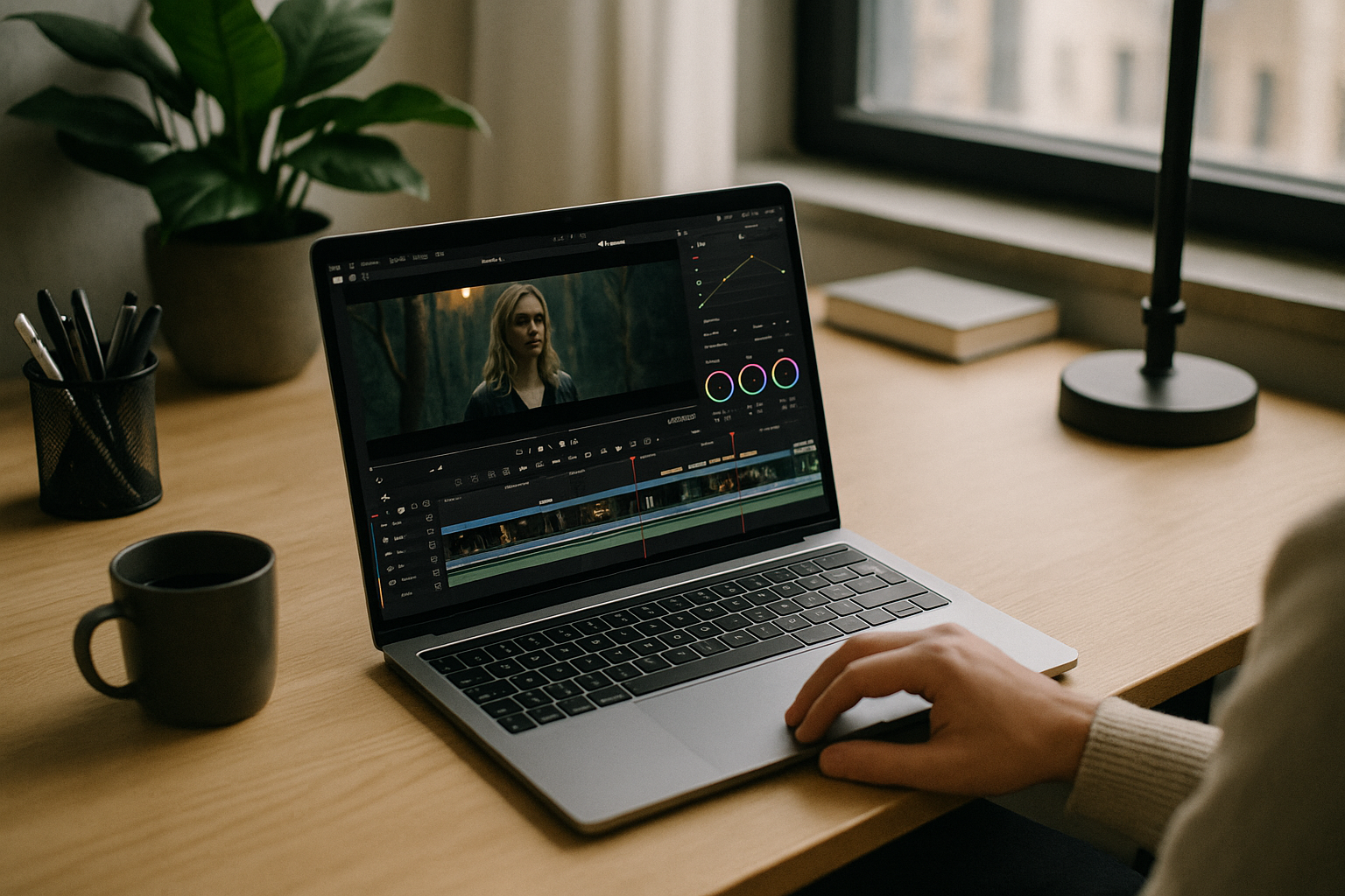 Video editor accessing DaVinci Resolve plugins on MacBook through cloud PC