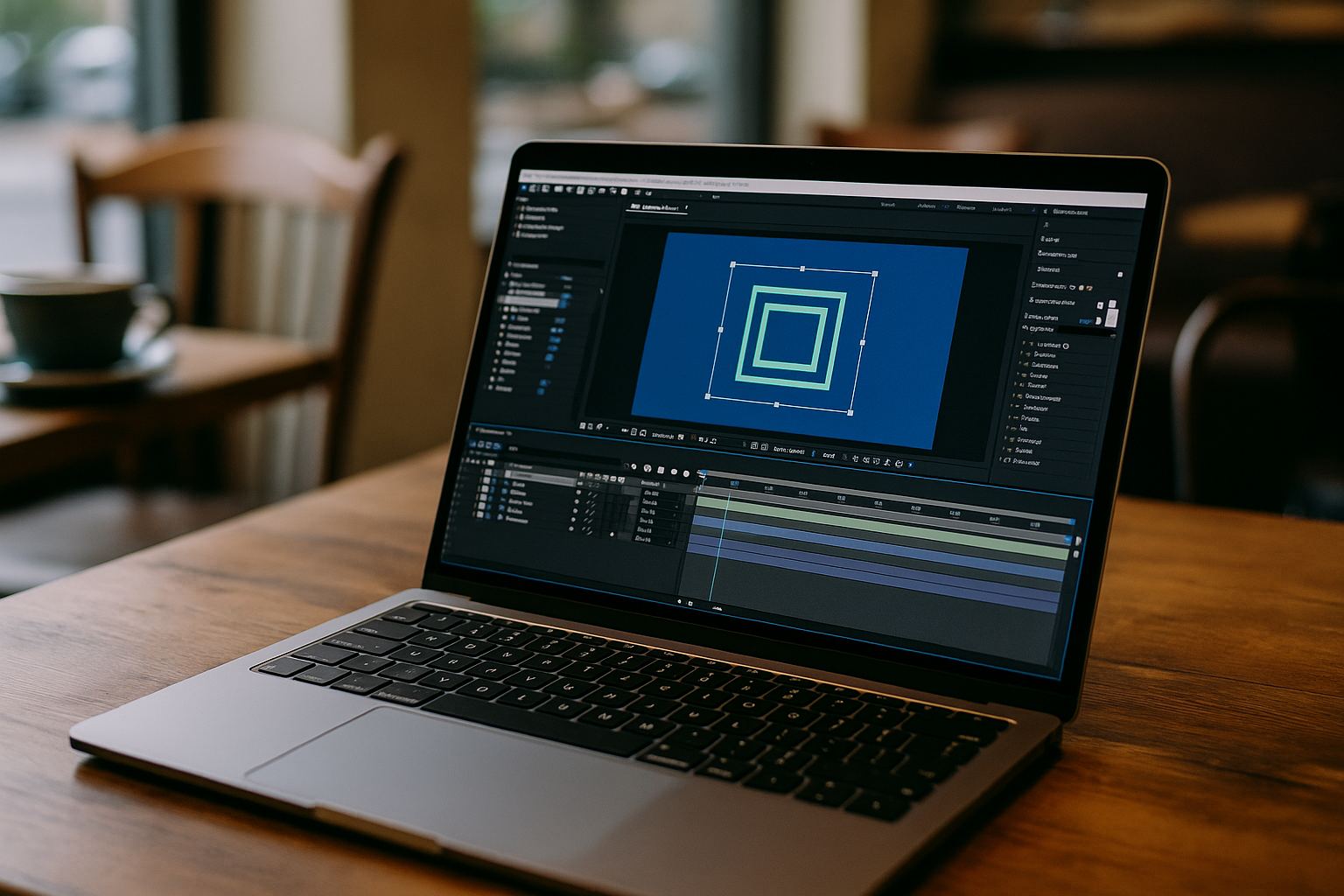 Motion designer working with After Effects on Mac via cloud PC