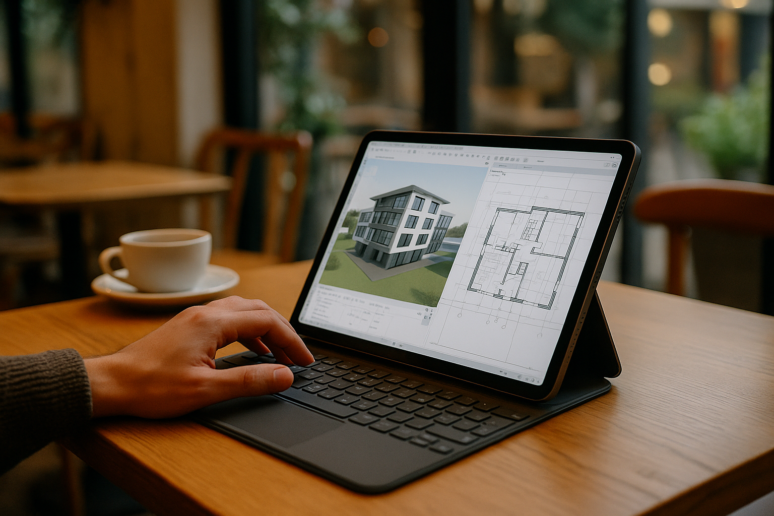 User accessing Archicad online on iPad through cloud PC browser