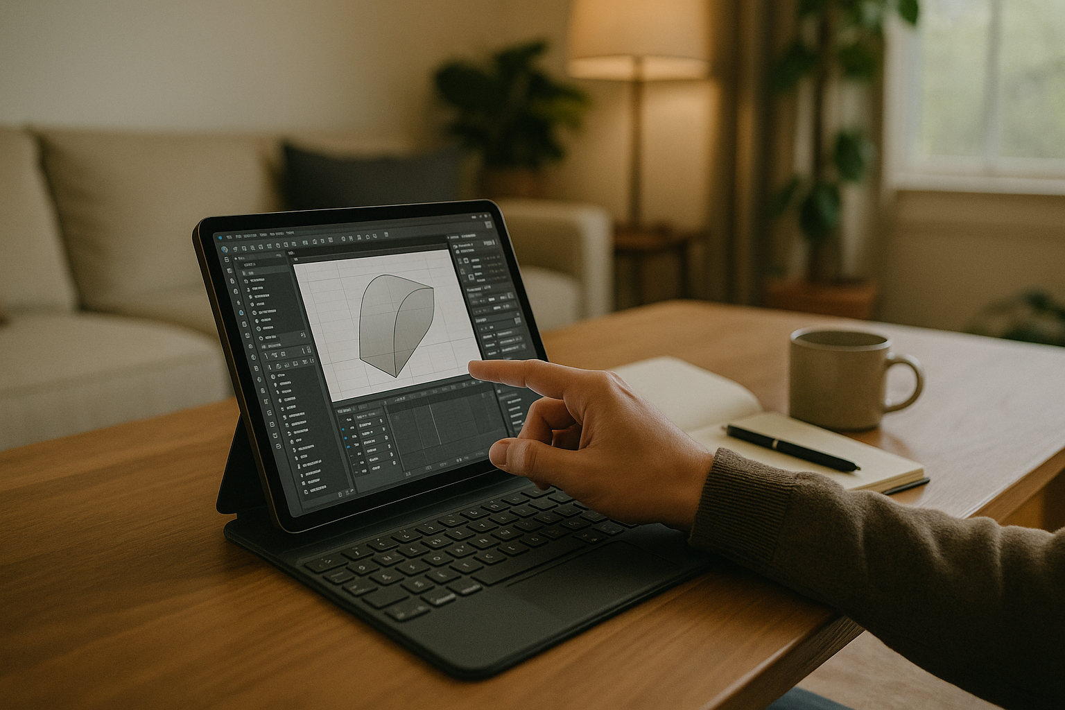 Working with SHAPE3D Lite on iPad through cloud PC solution