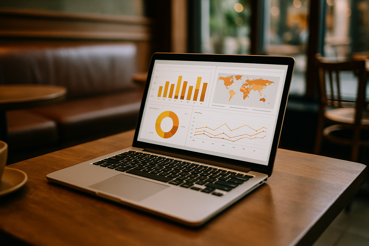 Data analyst using Power BI training course in a browser workspace