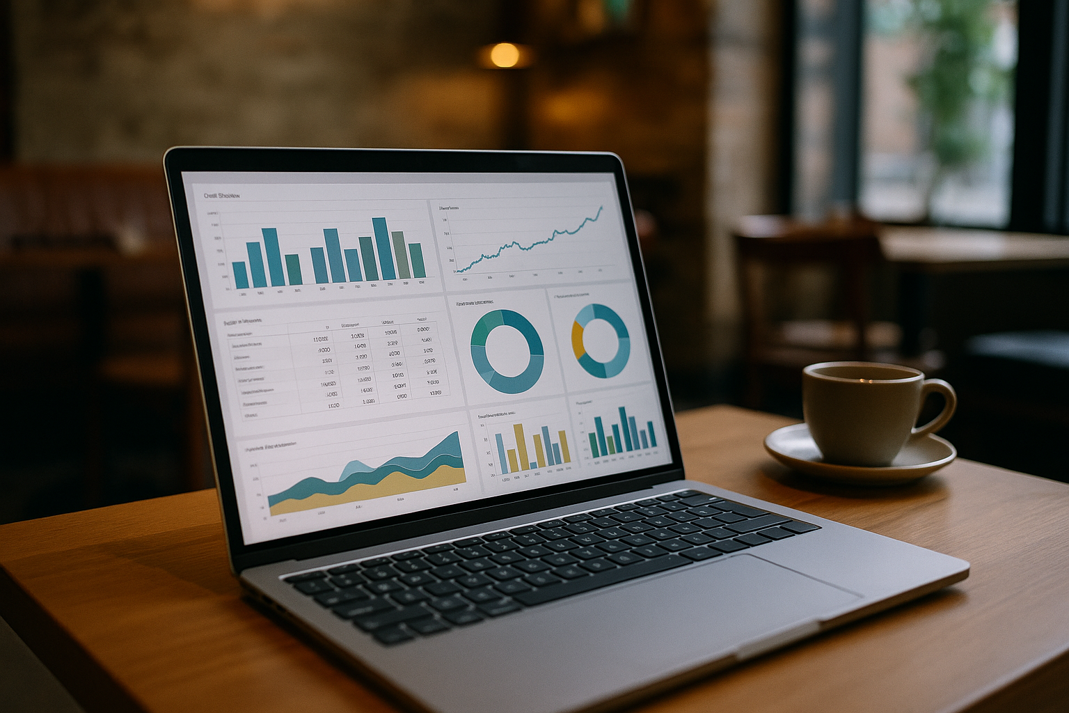 Data analyst using Power BI guide on laptop in browser