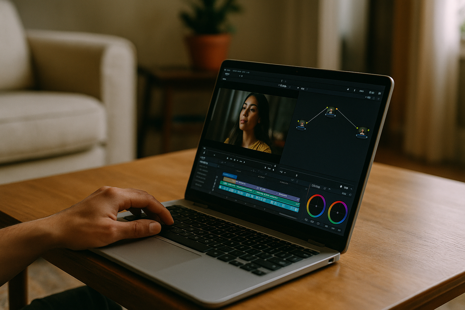 Color grading with DaVinci Cloud on a Chromebook via browser