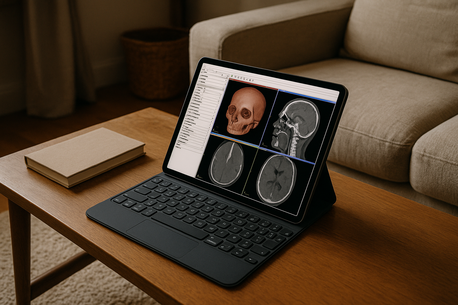 Professional accessing online 3D slicer on iPad through cloud PC