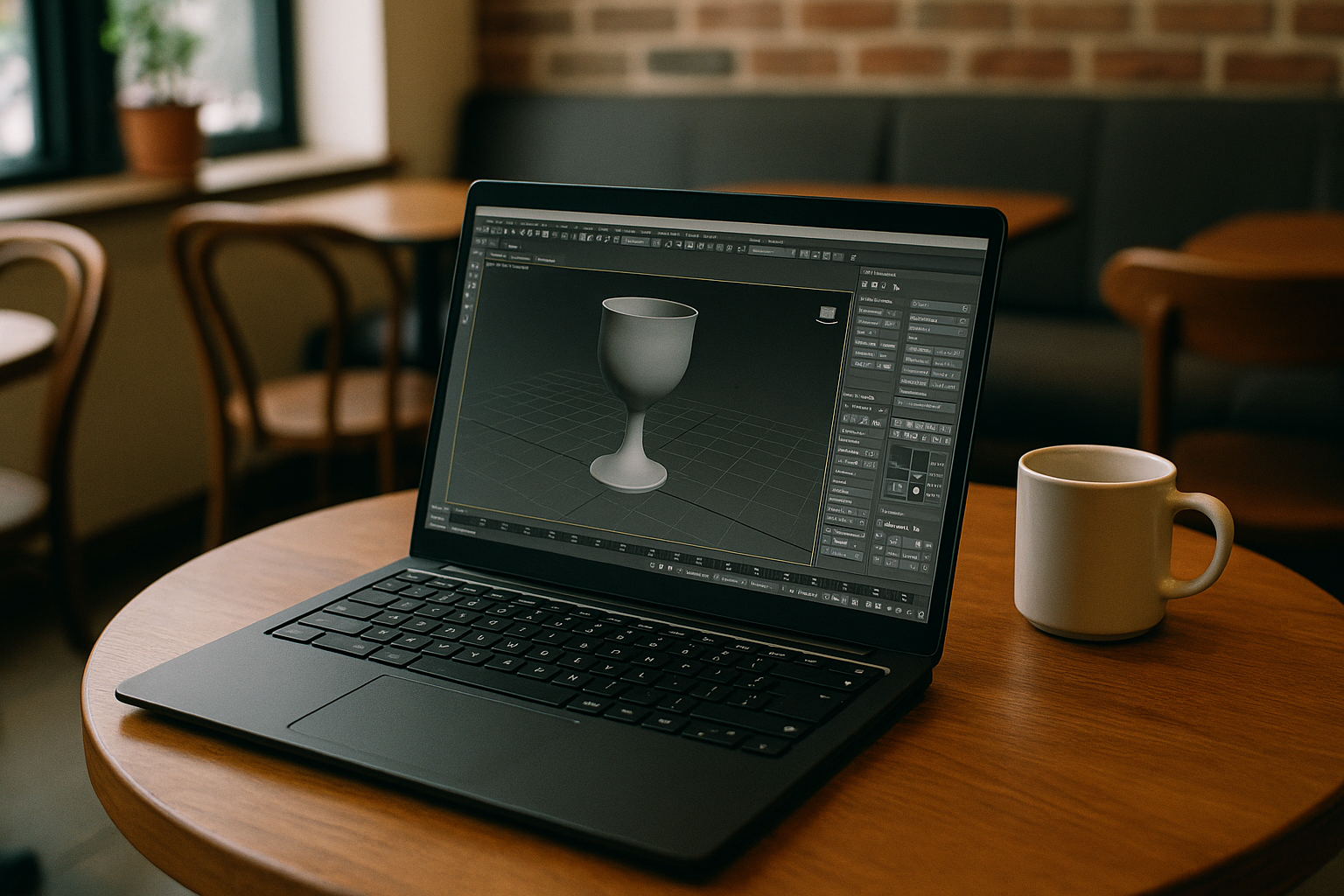 3D designer working with 3ds Max Mac download via cloud PC on Linux laptop