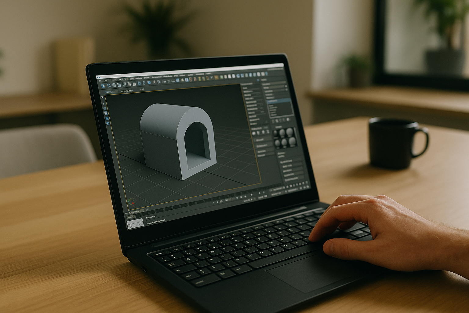 3D designer accessing 3ds Max Mac download through cloud PC on Linux