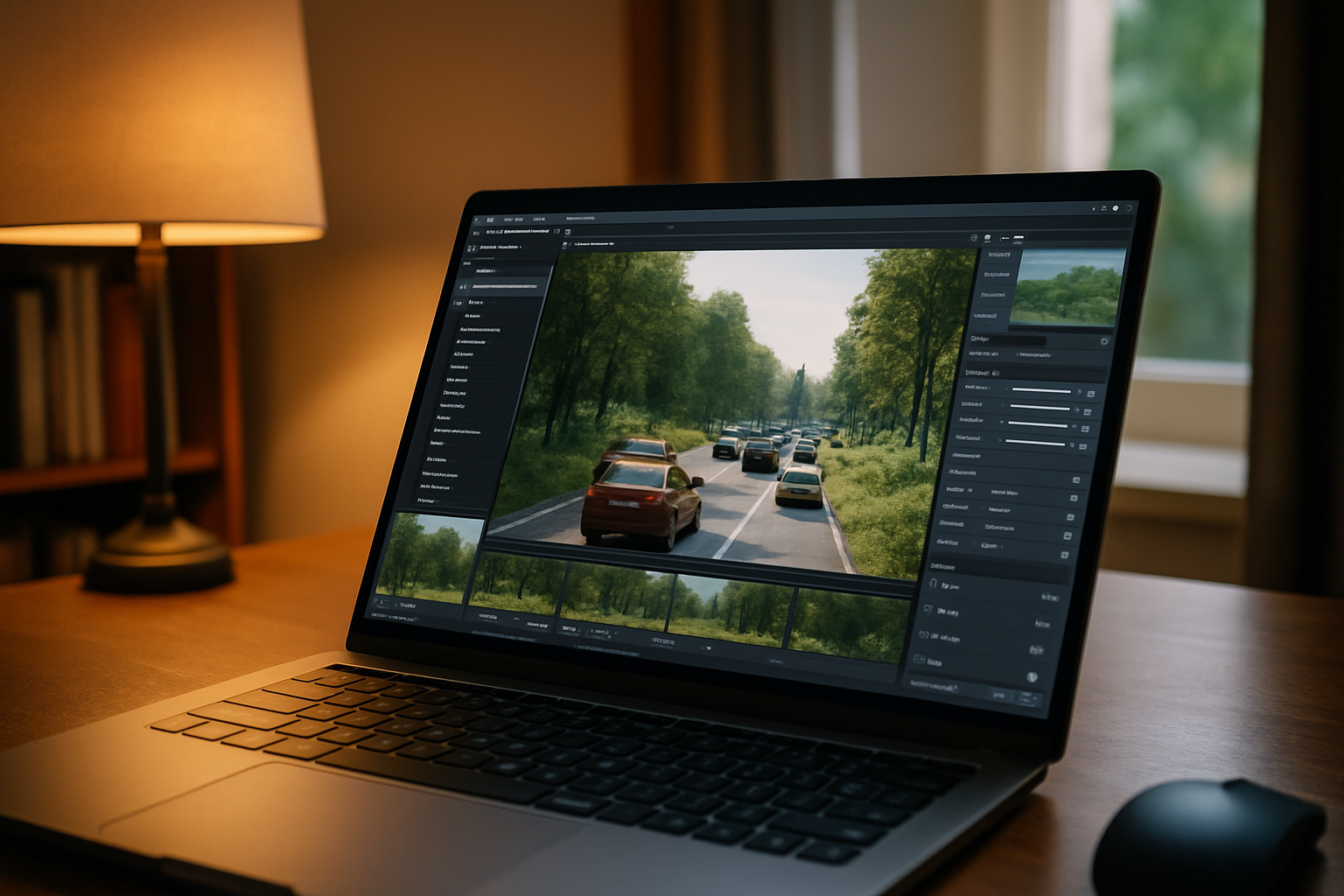 When heavy assets block a smooth twinmotion render - modern laptop with professional desktop software in home