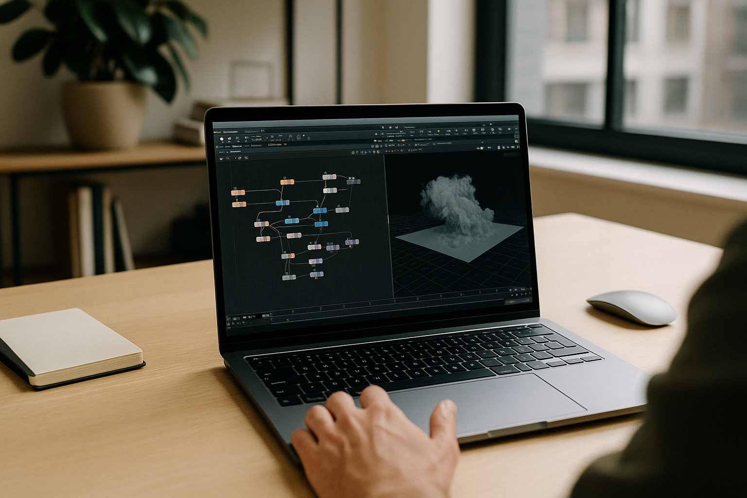 3D modeling with Houdini tools on a MacBook through cloud PC