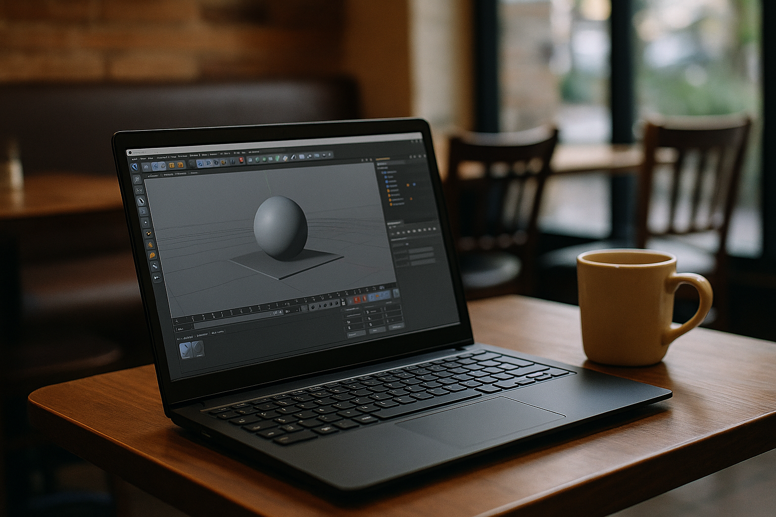3D modeling with Cinema 4D on a Linux laptop via cloud PC