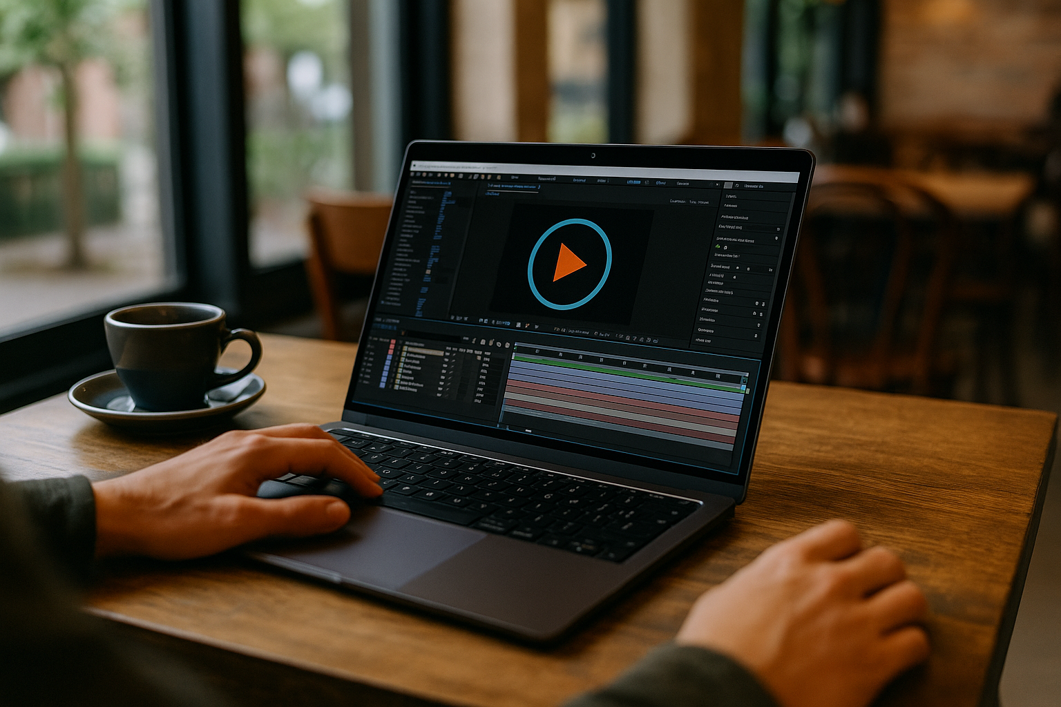 Motion designer utilizing After Effects on Linux laptop through cloud PC