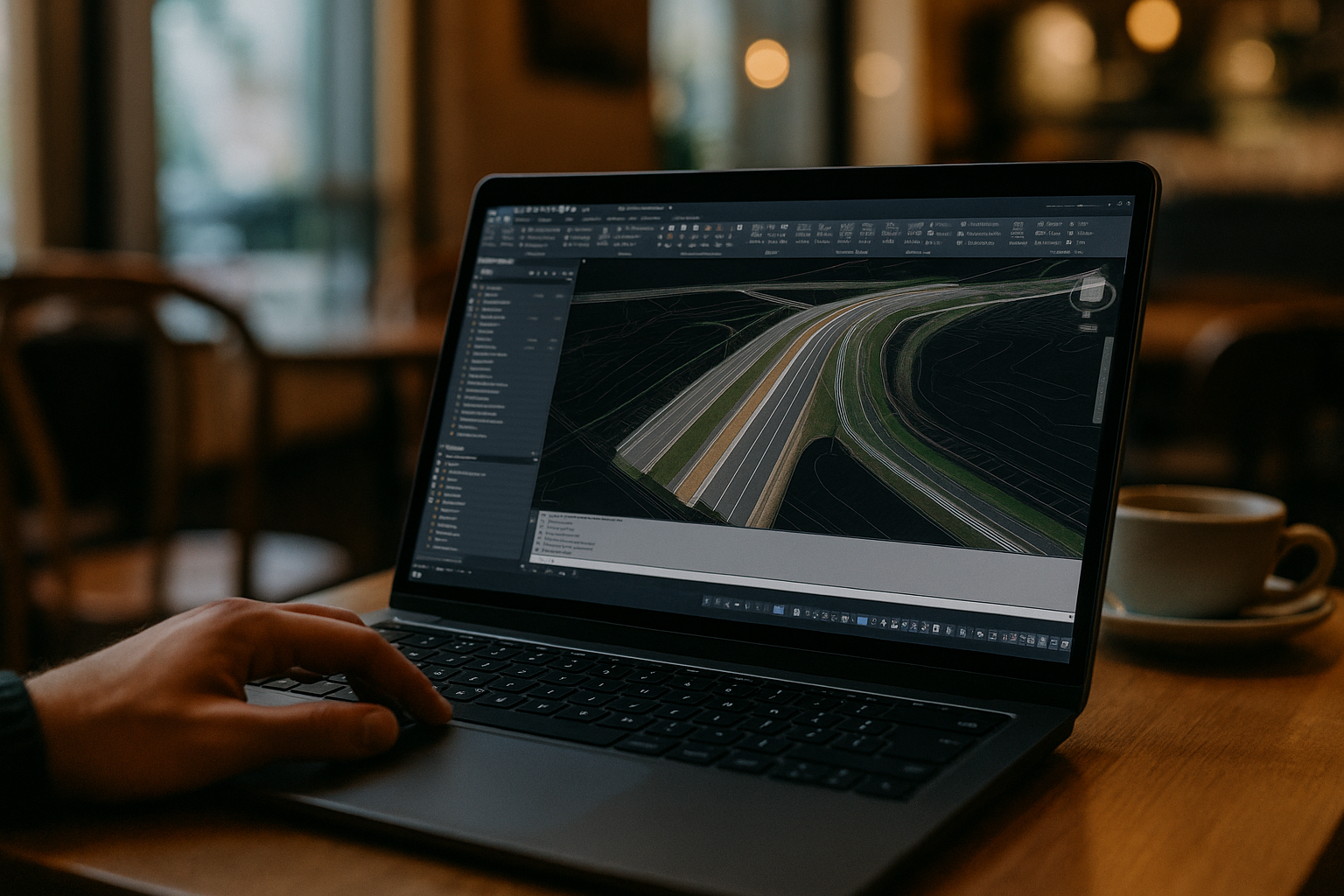 User running Autodesk Civil 3D on Linux laptop via cloud PC