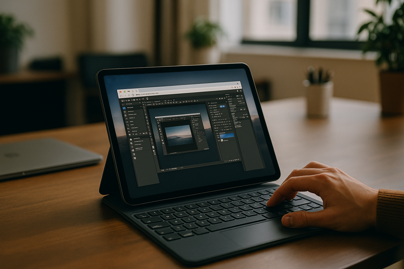 Professional accessing PC on the cloud on iPad through browser