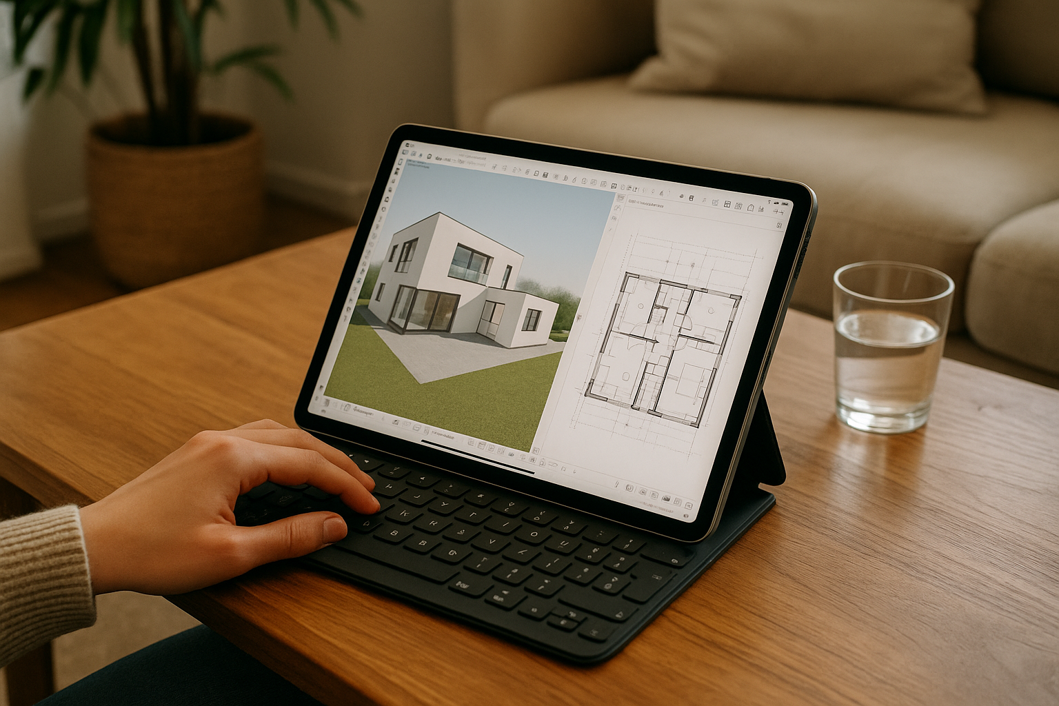 Architect accessing Archicad on an iPad using cloud PC