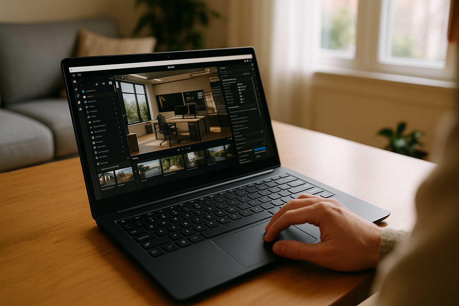 User accessing Twinmotion on Linux laptop through cloud PC solution