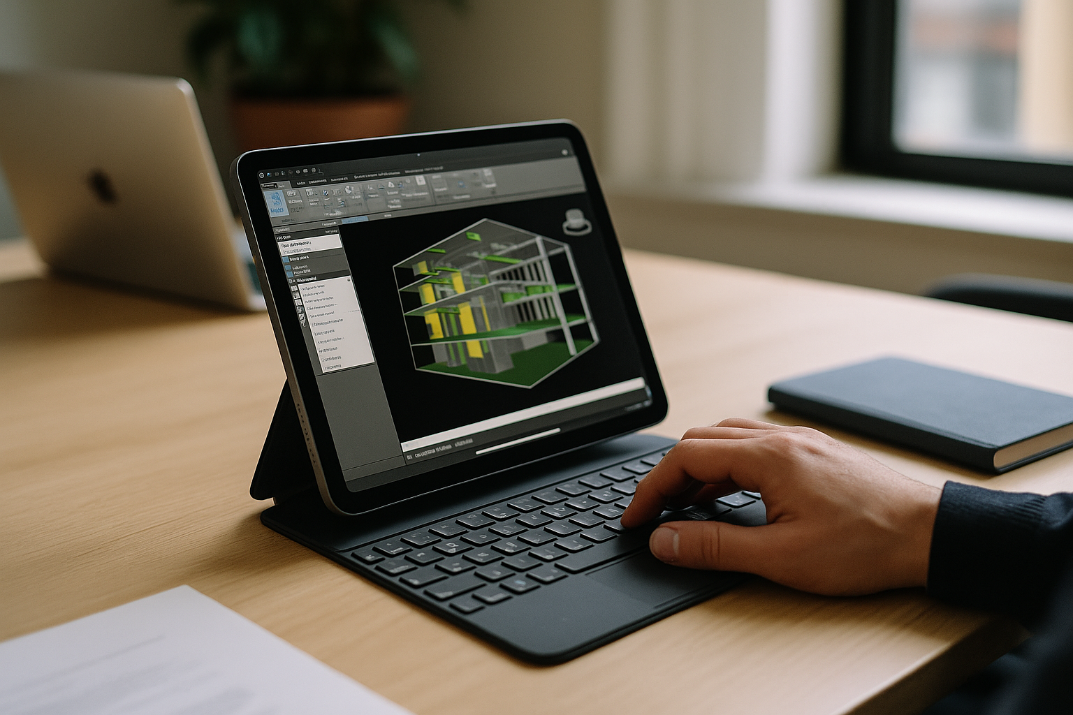User accessing full Navisworks for Mac functionality on iPad
