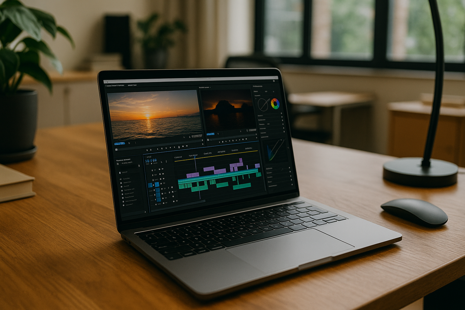 Editing Videos with Premiere Pro on Laptop Professional video editing with Premiere Pro on MacBook using cloud PC