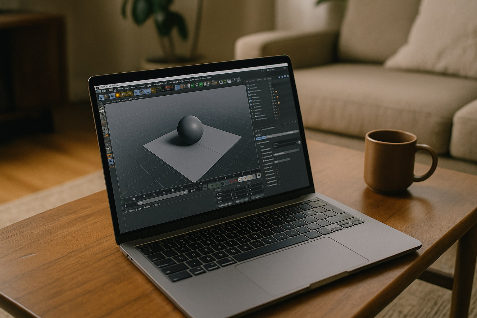 Accessing Cinema 4D Plugins on Laptop 3D designer running Cinema 4D plugins on a laptop using cloud PC